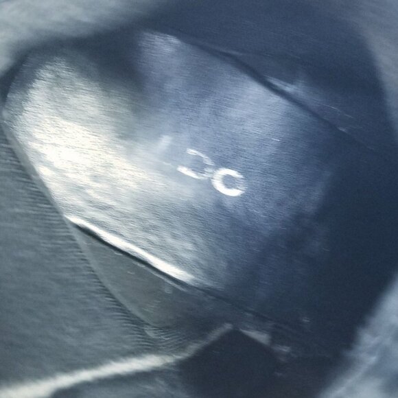 Aldo black leather pointy toe chunky heel booties size 8.5 - Picture 9 of 12